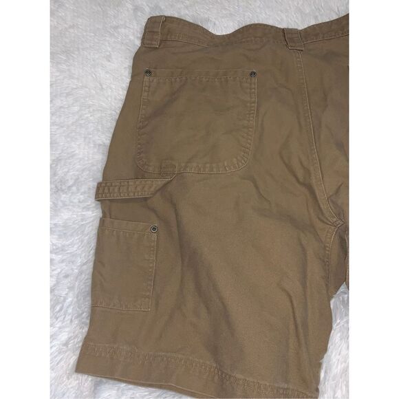 Jesse James Shorts Mens Size 40 Workwear Duck Canvas Utility Flat Front - Picture 3 of 16